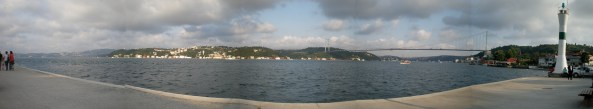 Panoramic view of the Bosphorus 